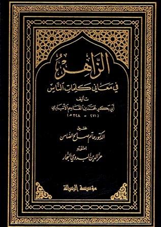 الزاهر في معاني كلمات الناس - ط. الرسالة